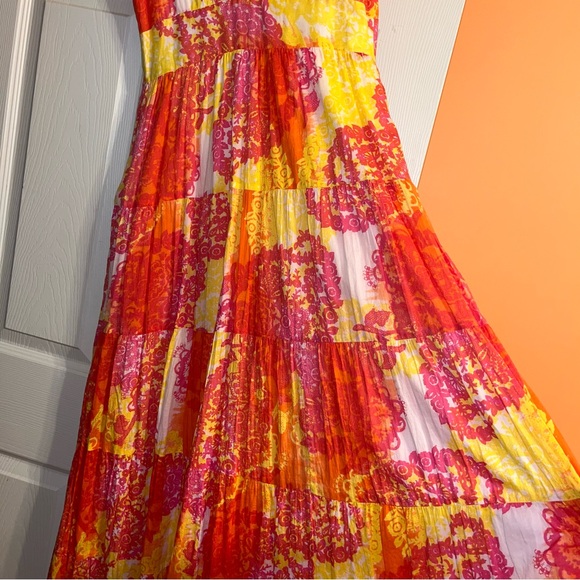 Madison Cotton Tiered Boho Cottagecore Maxi Dress - Picture 6 of 13